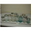 Image 1 : Vintage mason jars and glass storage jars