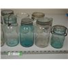 Image 2 : Vintage mason jars and glass storage jars