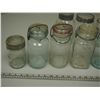 Image 3 : Vintage mason jars and glass storage jars