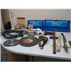 Image 1 : Torch end, saw blades, grinder wheel plus misc