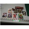Image 1 : Bells, decorative pipe, baseball and hockey cards