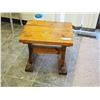 Image 1 : SMALL WOODEN TABLE 19 3/4 X 16 1/2 X 18 1/2 IN TALL