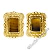 Image 1 : Scott Gauthier 18kt Yellow Gold Rectangular Banded Agate Earrings