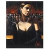 Image 1 : Fabian Perez, "Gloves & Pearls" Hand Textured Limited Edition Giclee on Canvas.