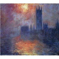 Claude Monet - The Houses of Parliament, Sunset