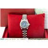 Image 4 : Rolex Ladies Stainless Steel Original Blue Vignette Diamond Datejust 26mm with B