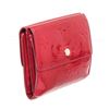 Image 3 : Louis Vuitton Red Monogram Vernis Leather Elise Wallet