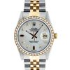 Image 1 : Rolex Mens 2 Tone Mother Of Pearl Diamond 36MM Oyster Perpetual Datejust