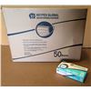 Image 1 : Qty 1 Box (50 Pkg) Heypex Global Disposable Face Masks (25 Masks/Pkg)