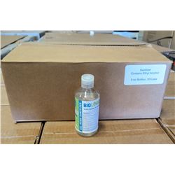 Qty 1 Box (30-8oz Bottles) Biologique Alcohol Antiseptic 70% Gel Sanitizer