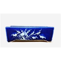 Old Chinese Cobalt Blue & White Glaze Plant #1417053