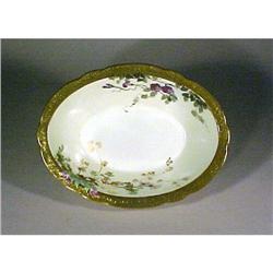 Limoges Redon Serving Bowl Gold Enamel #1417080