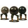 Image 1 : Set of 3 Marble Globes on Frog Motif Stands #1426533