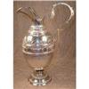 Image 1 : REPOUSSE  Wine EWER - .800 SILVER - Antique #1439900