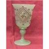 Image 1 : Green Enameled paint Opaline Goblet #1440026