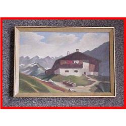 Signed Mangold Landscape Original Oil Painting #1459462