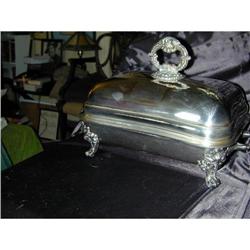 Georgian Silver Old Sheffield Covered Serving #1459626