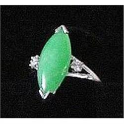 Antique Diamond and Chalcedony Ring #1459794
