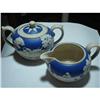 Image 1 : Spode Copeland Blue Cream & Sugar #1476093