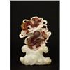 Image 1 : Chinese Agate & Stone Dragon on Wave Plaque  #1476433