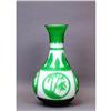 Image 1 : Old Chinese Green Overlay Peking Glass Vase #1476444