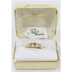 10 KT YELLOW GOLD BAND