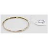Image 1 : 10 KT TWO TONE GOLD BANGLE BRACELET