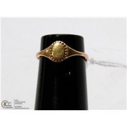 VINTAGE 10 KT GOLD SIGNET RING