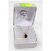 Image 1 : 10 KT GOLD NECKLACE 18"  WITH SAPPHIRE