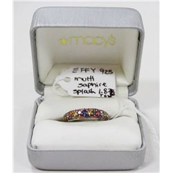 EFFY 925 SILVER MULTI SAPPHIRE SPLASH 1.82 TCW