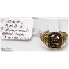 Image 1 : 10 KT GOLD AND DIAMONDS GOOD LUCK HORSE RING