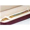 Image 2 : 14 KT GOLD BRACELET W GARNET, BLUE TOPAZ & CITRINE