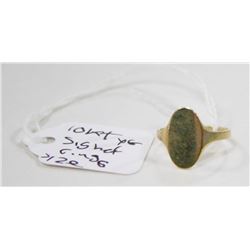 10 KT GOLD SIGNET RING SIZE 6