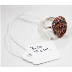 EFFY STERLING SILVER SPLASH MULTI SAPPHIRE
