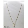 Image 1 : 10 KT GOLD NECKLACE WITH OPAL 18"