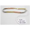 Image 1 : 10 KT TRI TONE GOLD BRACELET 7.5"