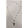 Image 2 : 925 STERLING SILVER  FLOWER PENDANT ON CHAIN