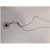 Image 3 : 925 STERLING SILVER  FLOWER PENDANT ON CHAIN