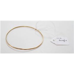 10 KT YELLOW GOLD BANGLE BRACELET