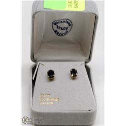 10 KT GOLD EARRINGS WITH SAPPHIRES