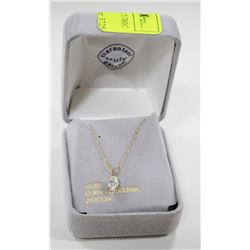 10 KT GOLD NECKLACE WITH CUBIC