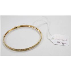 10 KT GOLD BANGLE BRACELET
