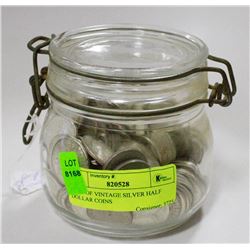 67 OZ OF VINTAGE SILVER HALF DOLLAR COINS