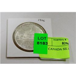 1966 CANADA SILVER DOLLAR COIN