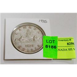 1936 CANADA SILVER DOLLAR COIN