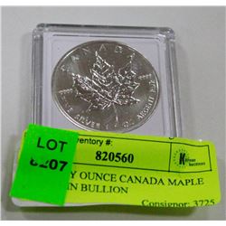 ONE TROY OUNCE CANADA MAPLE LEAF COIN BULLION