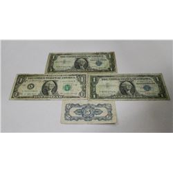 2 1957 US SILVER ONE DOLLAR PROMISSORY NOTES AND