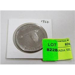 1967 CANADA SILVER DOLLAR COIN