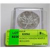 Image 1 : ONE TROY OUNCE CANADA MAPLE LEAF COIN BULLION