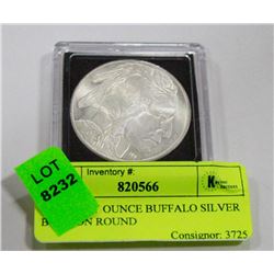 ONE TROY OUNCE BUFFALO SILVER BULLION ROUND